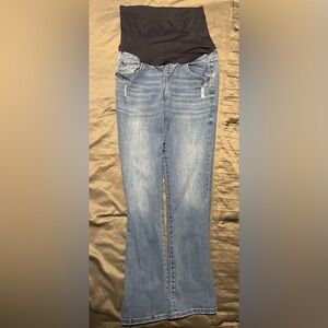 Sonoma Women's Maternity Blue Straight Leg Jeans